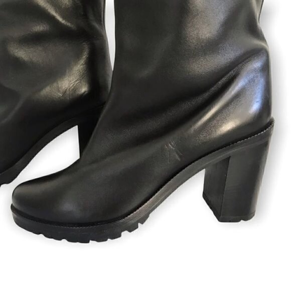 Walter Steiger boots black over the knee /knee high boots, size 39.5 EU - Picture 10 of 13